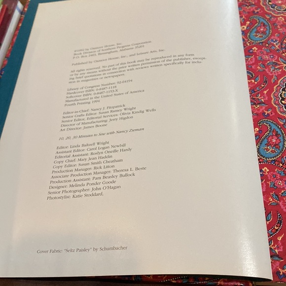 10-20-30 Minutes to Sew by Nancy Zieman by Oxmoor House - Picture 5 of 7